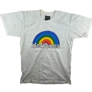 Vintage Deftones rainbow logo single stitch t-shirt Wall of Fame medium 90s y2k